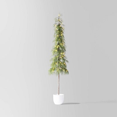  Pre-Lit Potted Balsam Artificial Christmas Tree - Wondershop™