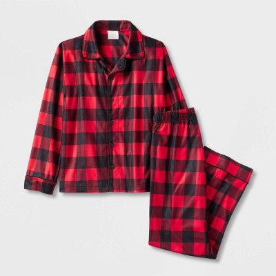  Kids' Buffalo Check Matching Family Pajama Set - Wondershop™ Red