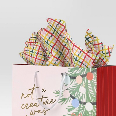  30ct Christmas Tissue Paper Green/Multi/White - Wondershop™