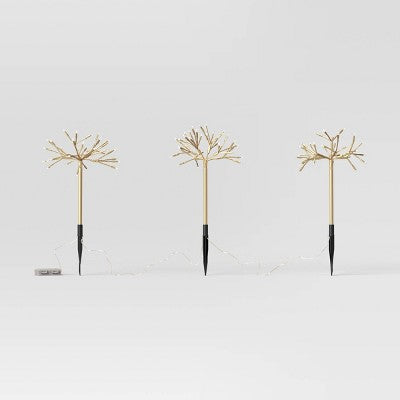  18" LED Gold Starburst Christmas Novelty Sculpture Light Warm White - Wondershop™
