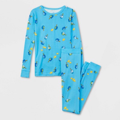  Kids' Hanukkah Matching Family Pajama Set - Wondershop™ Blue