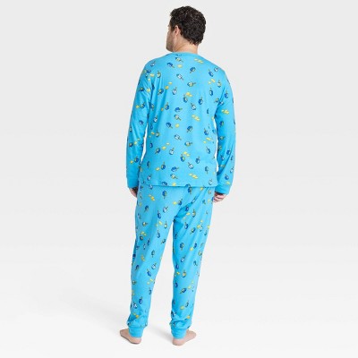  Men's Hanukkah Matching Family Pajama Set - Blue