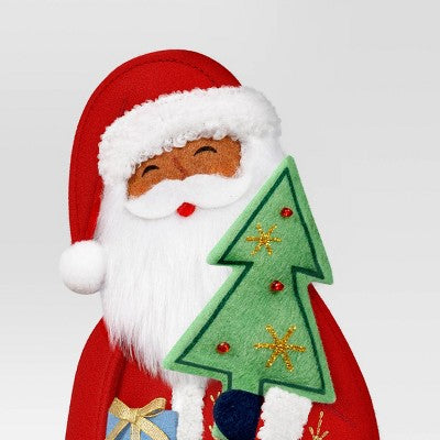  Christmas Fabric Santa Figural Decor Deep - Wondershop™